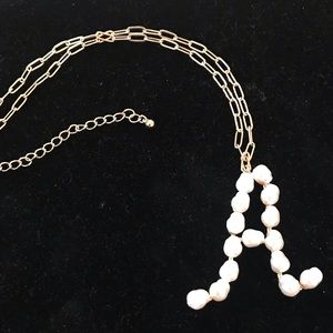 FREE Pearl Initial “A” by LavenderBlueSoul WITH $75 PURCHASE